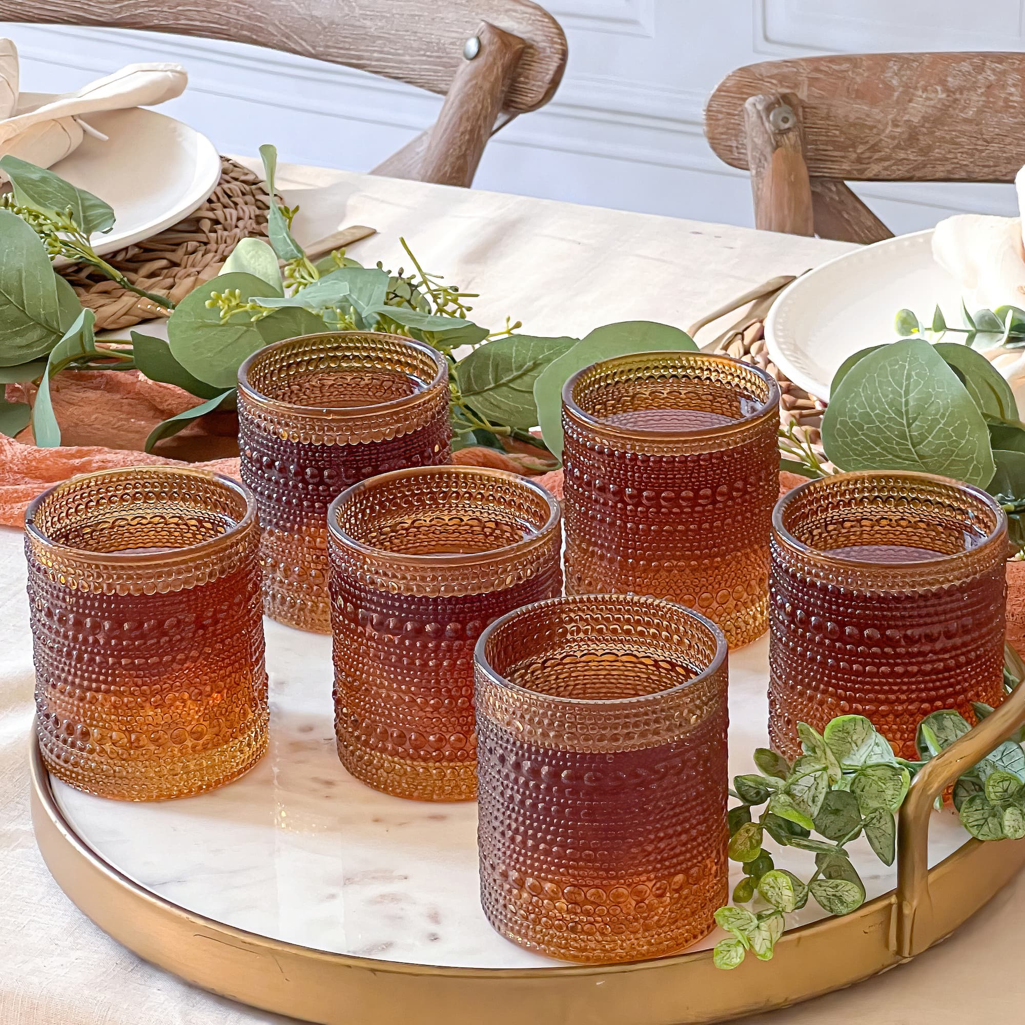 Kate Aspen® 10oz. Textured Beaded Glass Set